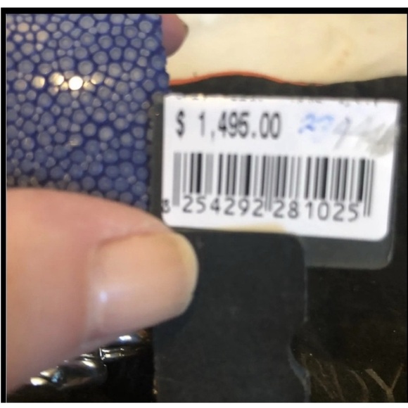 John Hardy Macan Sterling And Blue Stingray Bracelet spectacular piece NWT WOW - Picture 3 of 7